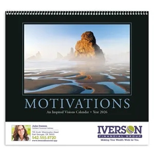 Triumph® Calendars Motivations Calendar | https://www.bestnamebadges.com