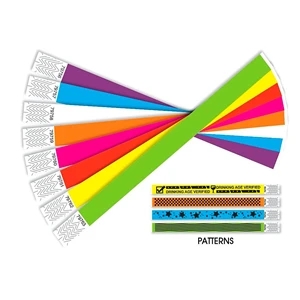 Custom Premium Paper Wristbands | https://www.bestnamebadges.com