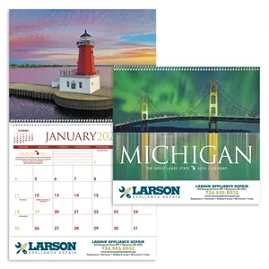 Triumph® Calendars Michigan Calendar | https://www.bestnamebadges.com