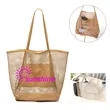 Mesh Beach Shoulder Handbag | https://www.bestnamebadges.com