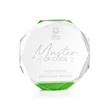 Acadian Award - Green | https://www.bestnamebadges.com