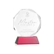 Acadian Award on Newhaven Base - Red | https://www.bestnamebadges.com