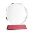 Acadian Award on Newhaven Base - Red | https://www.bestnamebadges.com
