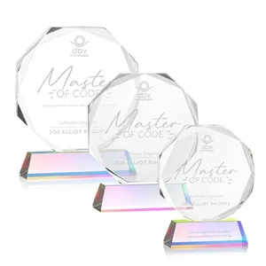 Acadian Award on Newhaven Base - Prismatic | https://www.bestnamebadges.com