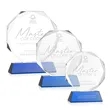 Acadian Award on Newhaven Base - Blue | https://www.bestnamebadges.com