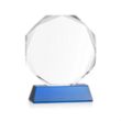 Acadian Award on Newhaven Base - Blue | https://www.bestnamebadges.com