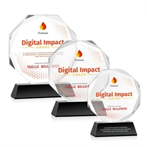 Acadian VividPrint™ Award on Newhaven Base - Black | https://www.bestnamebadges.com