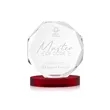 Acadian Award on Alberton Base - Red | https://www.bestnamebadges.com