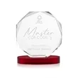 Acadian Award on Alberton Base - Red | https://www.bestnamebadges.com