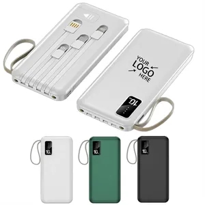10000mAh Fast Charging Power Bank Portable Charger with LED