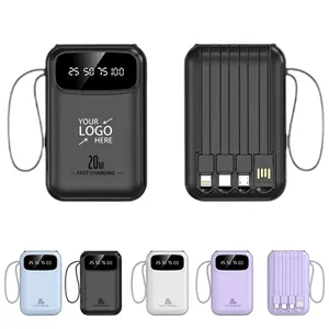 10000mAh Fast Charging Power Bank Portable Charger with LED
