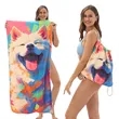 2-in-1 Foldable Microfiber Beach Towel | https://www.bestnamebadges.com