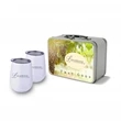 Retro Lunchbox & Double 10 Oz. Stemless Wine | https://www.bestnamebadges.com