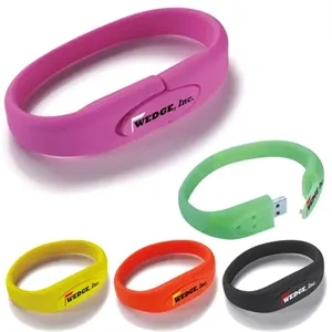 Universal Source® 8 GB Wrist Band USB 2.0 Flash Drive | https://www.bestnamebadges.com