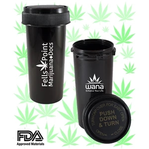 Push & Turn Reverse Container (30 Dram) - Cannabis