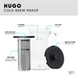 48 oz Simple Modern® Hugo Cold Brew Coffee Maker | https://www.bestnamebadges.com