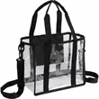 Small Clear Stadium Tote | https://www.bestnamebadges.com