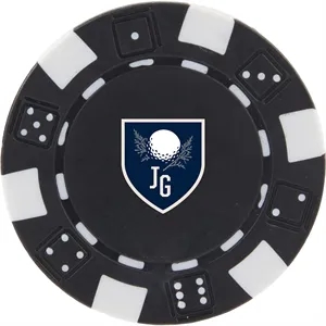 Recycled Poker Chip Ball Marker | https://www.bestnamebadges.com