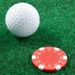 Recycled Poker Chip Ball Marker | https://www.bestnamebadges.com