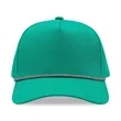 5 Panel High Profile AFrame Golf Cap w/Rope | https://www.bestnamebadges.com