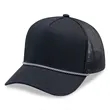 5 Panel A Frame Golf Trucker Cap w/Rope | https://www.bestnamebadges.com