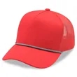 5 Panel A Frame Golf Trucker Cap w/Rope | https://www.bestnamebadges.com