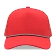 5 Panel A Frame Golf Trucker Cap w/Rope | https://www.bestnamebadges.com