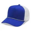 5 Panel A Frame Golf Trucker Cap w/Rope | https://www.bestnamebadges.com