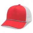 5 Panel A Frame Golf Trucker Cap w/Rope | https://www.bestnamebadges.com