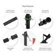 2'-8' Flagpole Kit- Rotating Clips+Bracket+Flag- Black/White | https://www.bestnamebadges.com