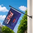 2'-8' Flagpole Kit- Rotating Clips+Bracket+Flag- Black/White | https://www.bestnamebadges.com