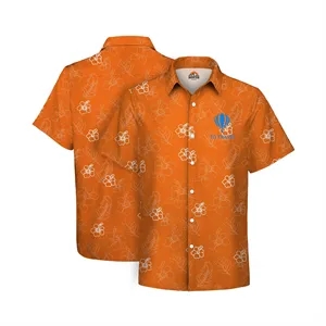 135GSM Dye Sublimated Stretch Poly Hawaiian Shirt
