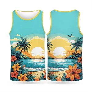 Dye Sublimated Birdseye Mesh Athletic Tank Top 160GSM