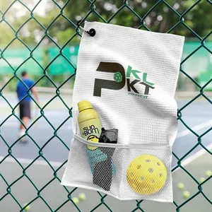 Pickle Pocket Waffle Towel | https://www.bestnamebadges.com