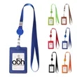 Retractable Badge Reel Lanyard W/ Back Card Holder | https://www.bestnamebadges.com