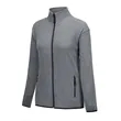 Women's Heathered Sweater Full-Zip Fleece Jacket | https://www.bestnamebadges.com