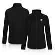 Women's Heathered Sweater Full-Zip Fleece Jacket | https://www.bestnamebadges.com