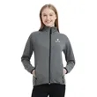 Women's Heathered Sweater Full-Zip Fleece Jacket | https://www.bestnamebadges.com