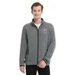 Men's Heathered Sweater Full-Zip Fleece Jacket | https://www.bestnamebadges.com