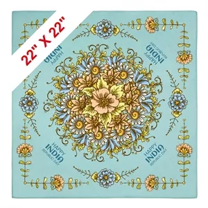 Full Color Polyester Square Bandana 22" X 22"