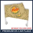 Double Sided Premium Car Flag w/ 19.7" Pole | https://www.bestnamebadges.com