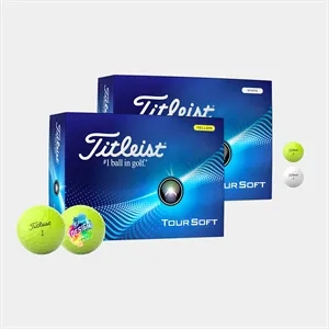 Titleist® Tour Soft Golf Balls | https://www.bestnamebadges.com