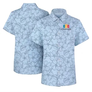 Women's Custom Sublimated Stretch Poly Hawaiian Shirt 135gsm