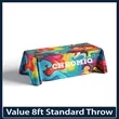Value - 8ft x 30"T x 29"H Standard Throw | https://www.bestnamebadges.com