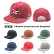 5 Panel Unstructed Corduroy Snapback Rope Hat | https://www.bestnamebadges.com