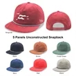 5 Panel Unstructed Corduroy Snapback Rope Hat | https://www.bestnamebadges.com