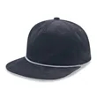 5 Panel Unstructed Corduroy Snapback Rope Hat | https://www.bestnamebadges.com