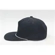 5 Panel Unstructed Corduroy Snapback Rope Hat | https://www.bestnamebadges.com