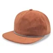 5 Panel Unstructed Corduroy Snapback Rope Hat | https://www.bestnamebadges.com