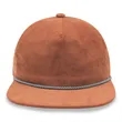 5 Panel Unstructed Corduroy Snapback Rope Hat | https://www.bestnamebadges.com